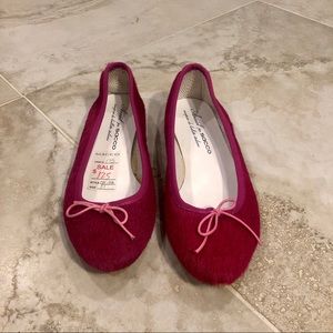 Magenta ballet flats made in Italy